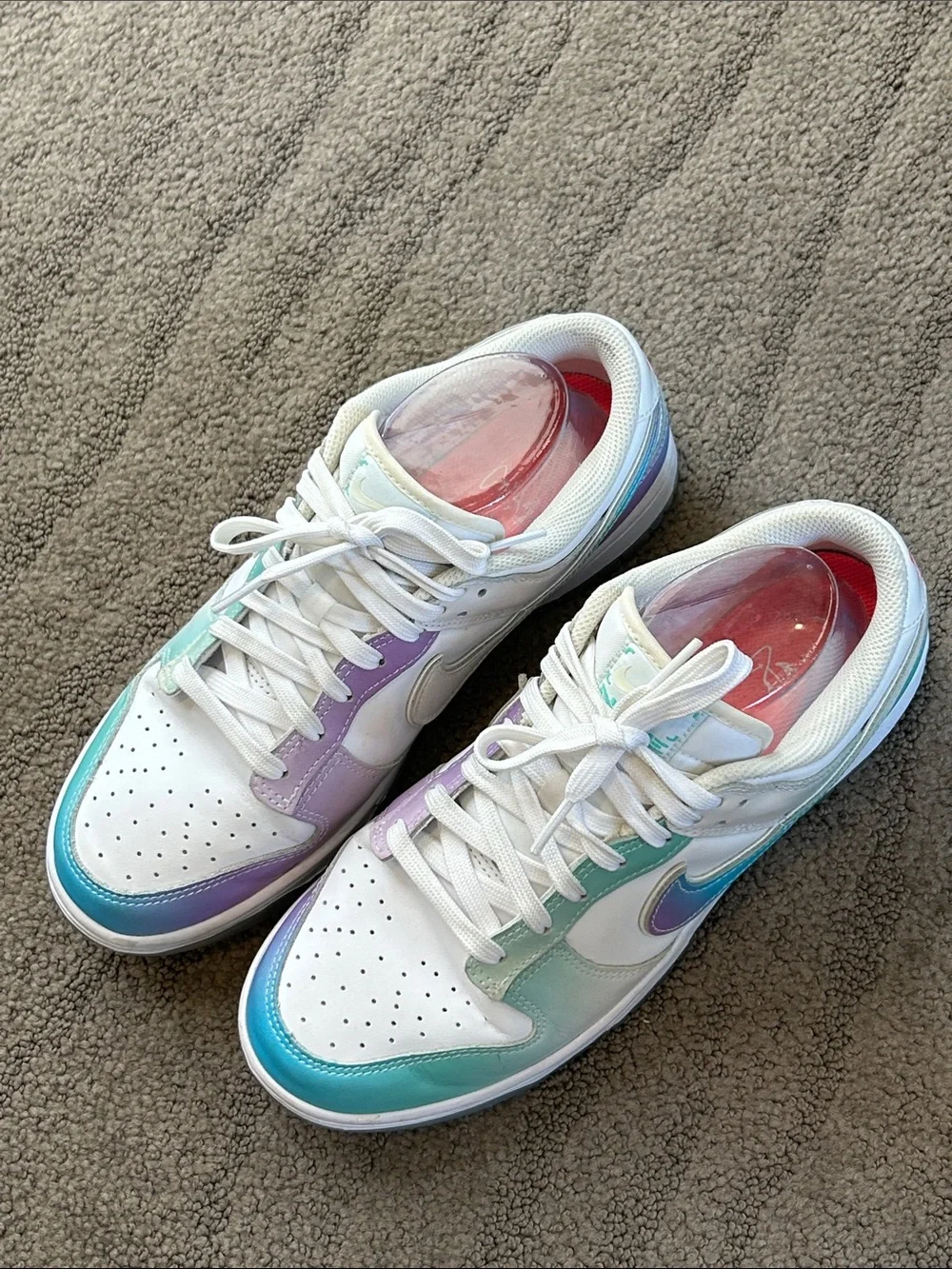 Nike Women’s Dunk Low “Unlock Your Space” in Iridescent Size 9 - Picture 2 of 8